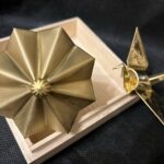 正原板金工作所 施工事例 ・真鍮板による番傘と折鶴の製作